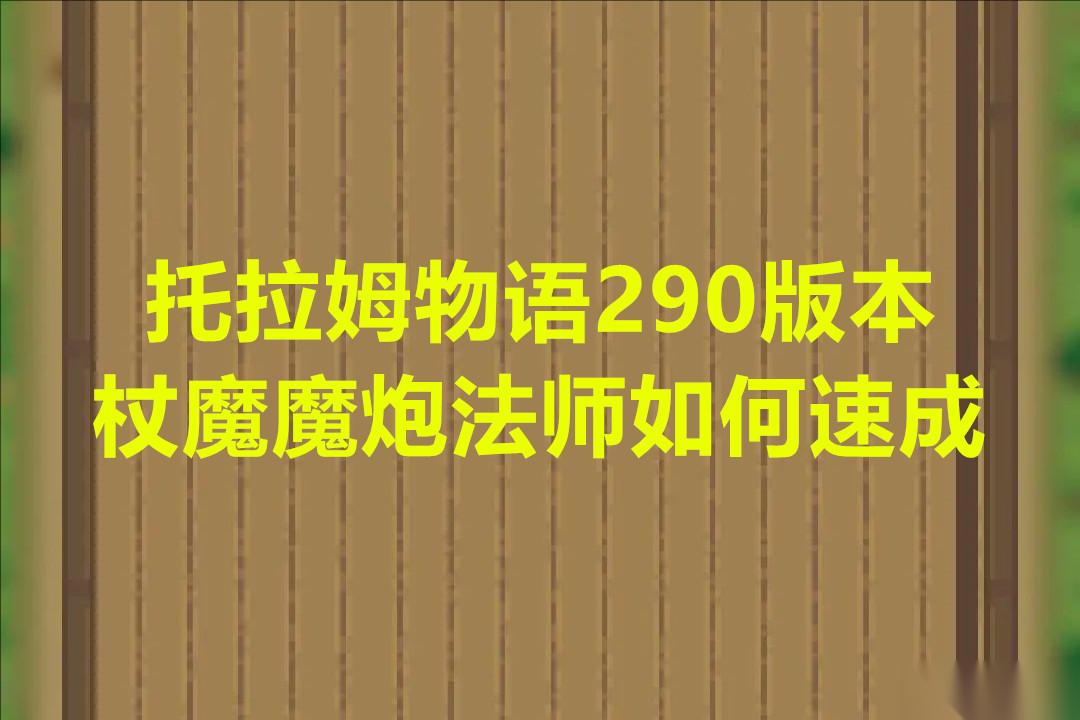 托拉姆物语290版本杖魔魔炮法师怎么速成