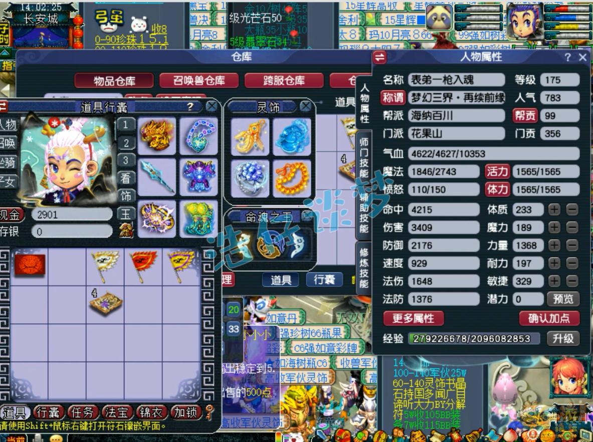 梦幻西游服战175花果山装备展示图