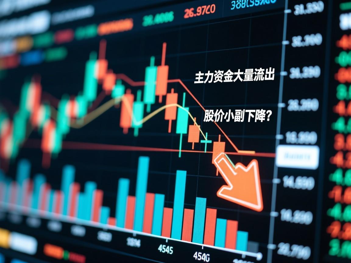 主力资金大量流出股价小副下降