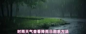 时雨天气如何查看日期表