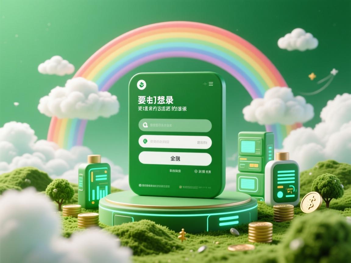 抹茶绿与彩虹云，一场关于登录的温柔想象