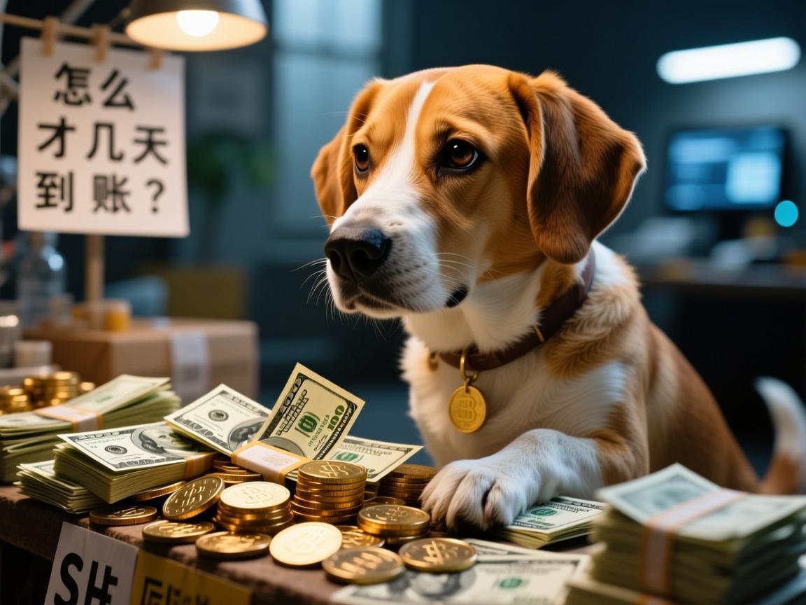 狗狗币卖了，钱怎么才前几天到账