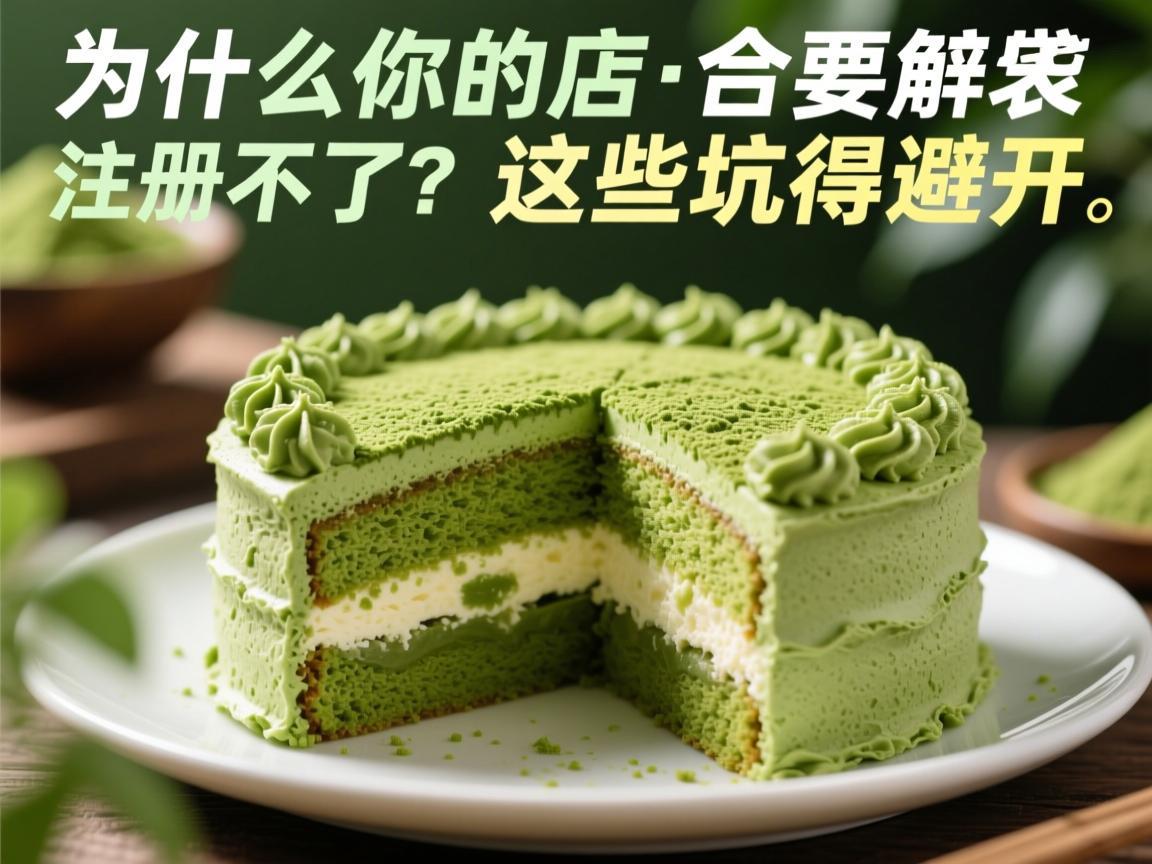 为什么你的抹茶蛋糕店注册不了 这些坑得避开