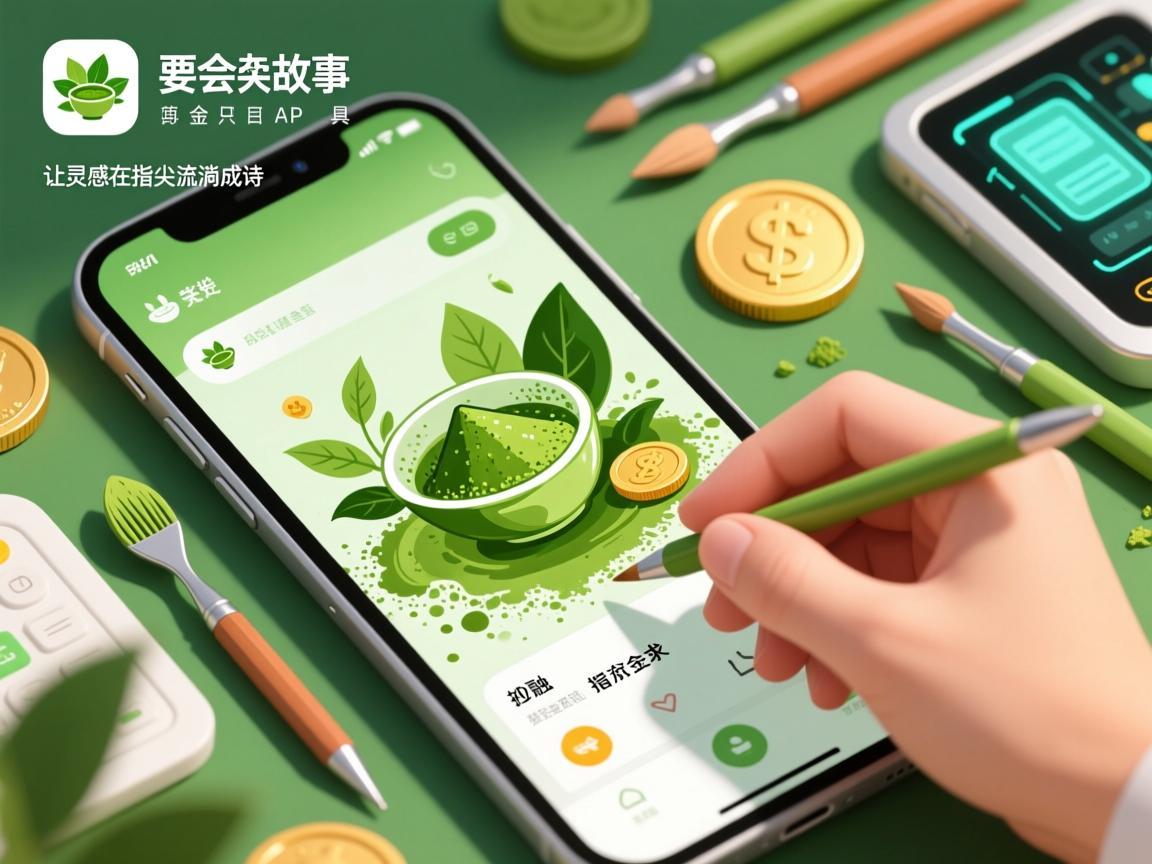 抹茶故事绘画工具App，让灵感在指尖流淌成诗