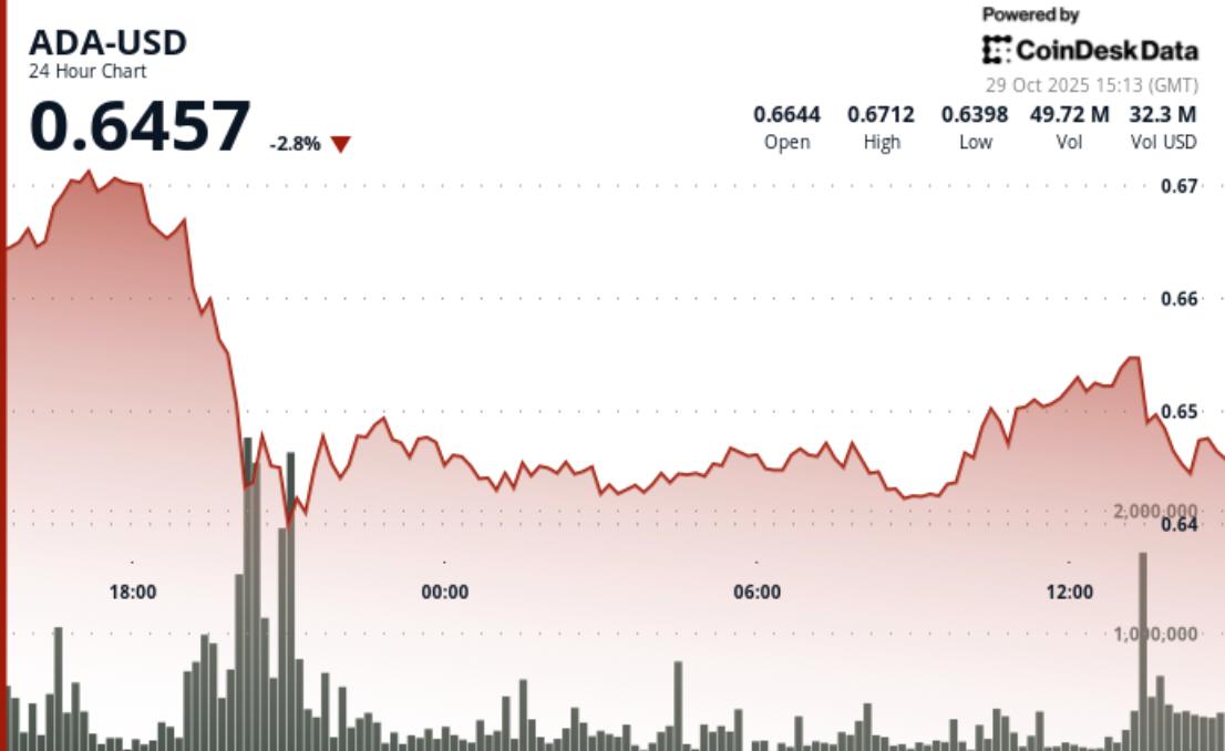 由于机构投资者撤资，Cardano跌破关键支撑位