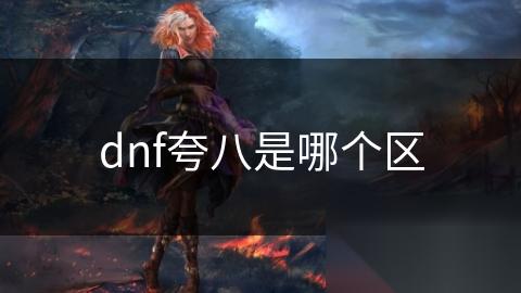 dnf夸八是哪个区