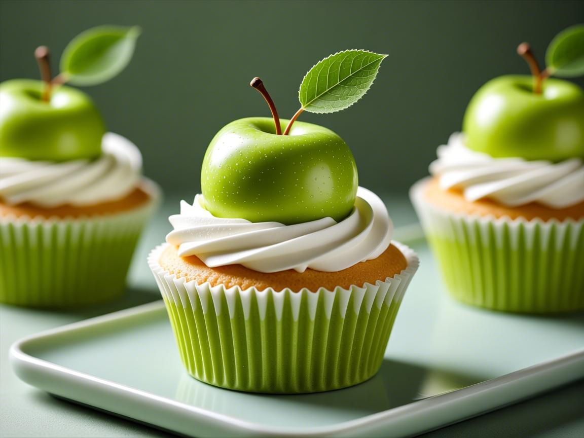 青苹果欧蛋糕杯，清新秋日的治愈系甜点