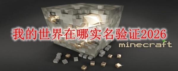 我的世界在哪实名验证2026