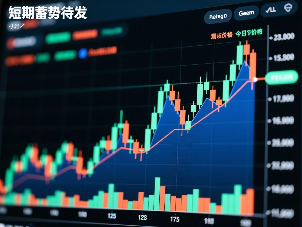 以太坊价格今日走势图，震荡上行，短期蓄势待发