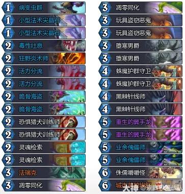 炉石传说34.2.2污手DK卡组推荐