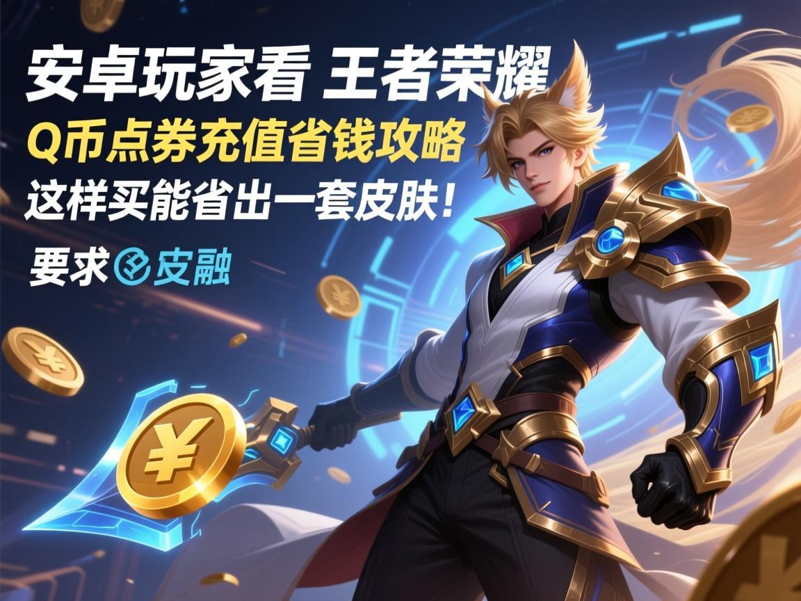 安卓玩家必看，王者荣耀Q币点券充值省钱攻略，这样买能省出一套皮肤！