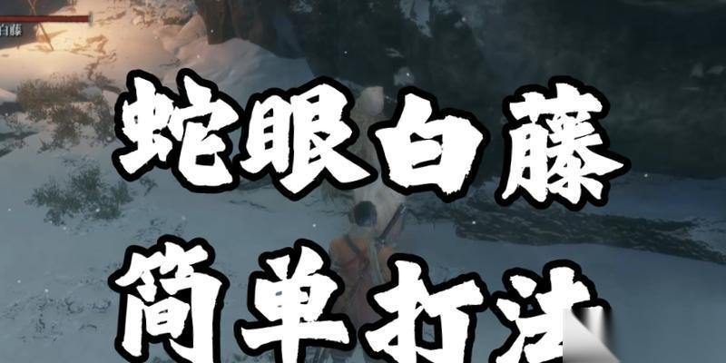 只狼 只狼中怎么击败蛇眼白藤BOSS