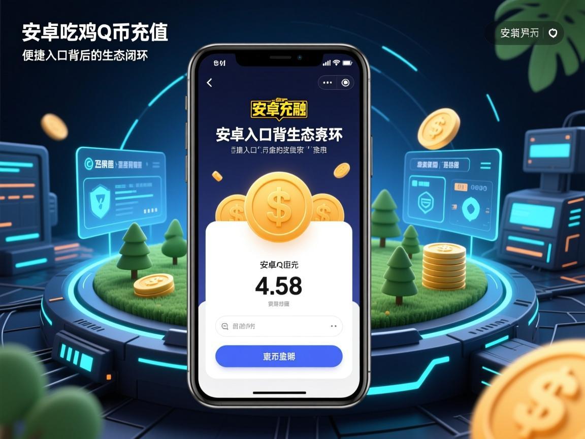 安卓吃鸡Q币充值界面，便捷入口背后的生态闭环