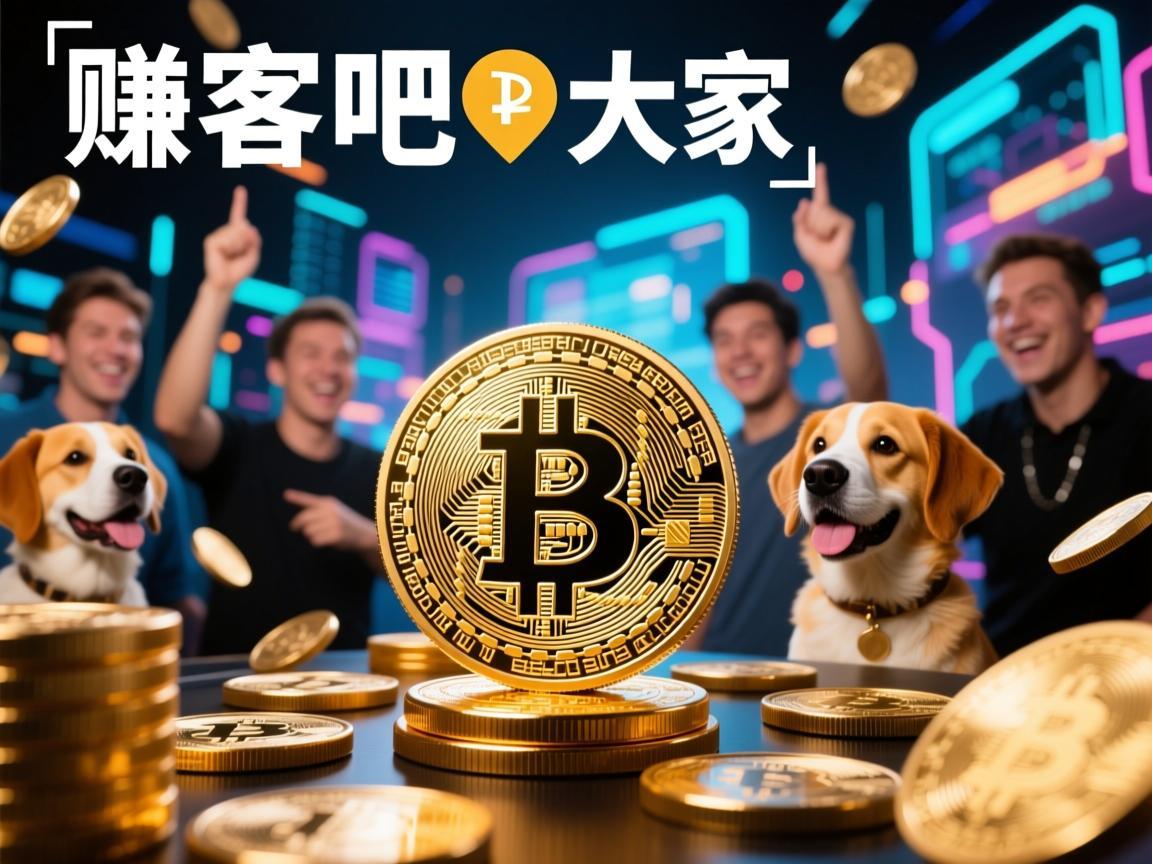 赚客吧大家与狗狗币，一场数字狂欢的集体记忆