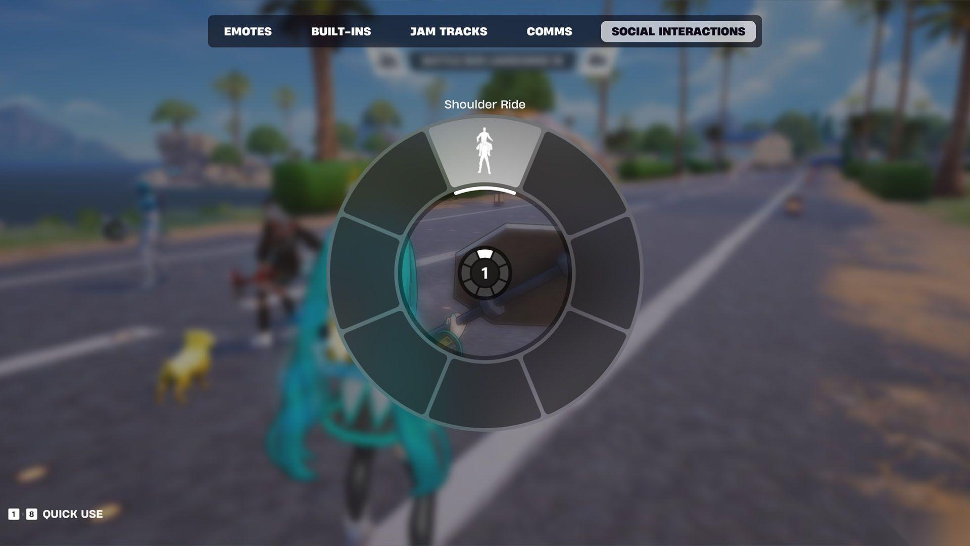 怎么在Fortnite中骑在玩家肩膀上