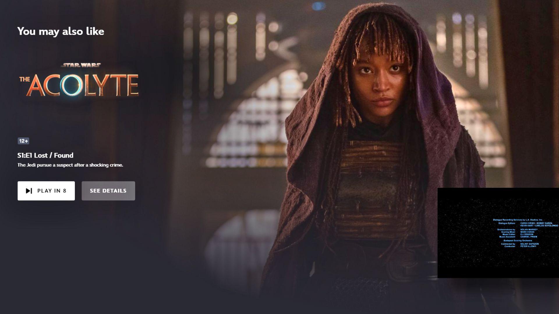 Star Wars: The Acolyte 热度攀升 而 Maul: Shadow Lord 持续霸榜 Disney Plus