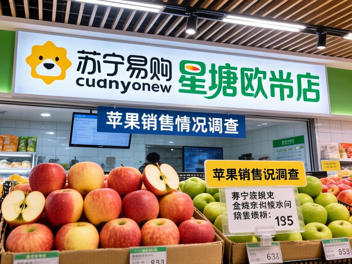苏宁易购星塘欧尚店苹果销售情况调查