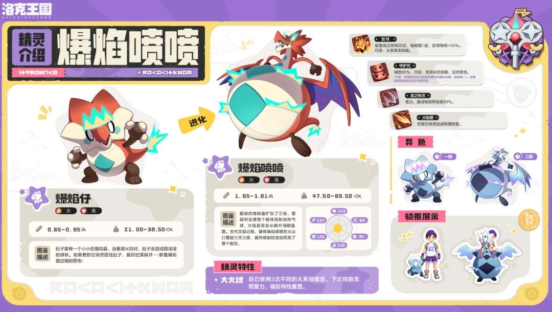 洛克王国世界爆焰喷喷精灵介绍