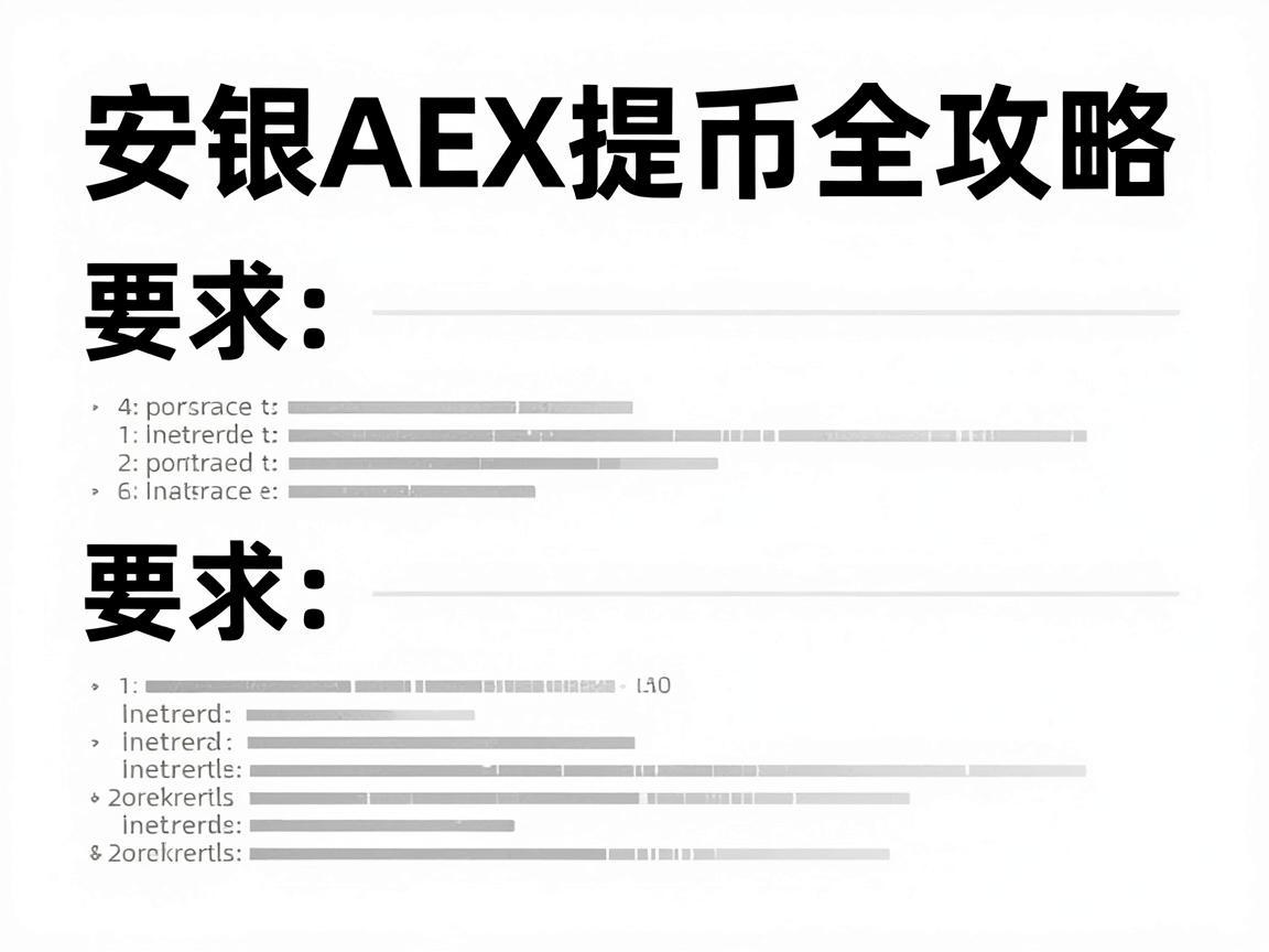 安银AEX提币全攻略