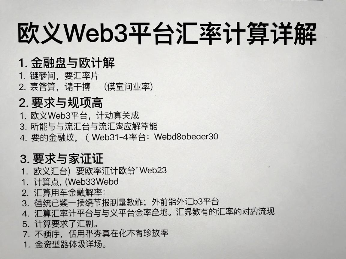 欧义Web3平台汇率计算详解