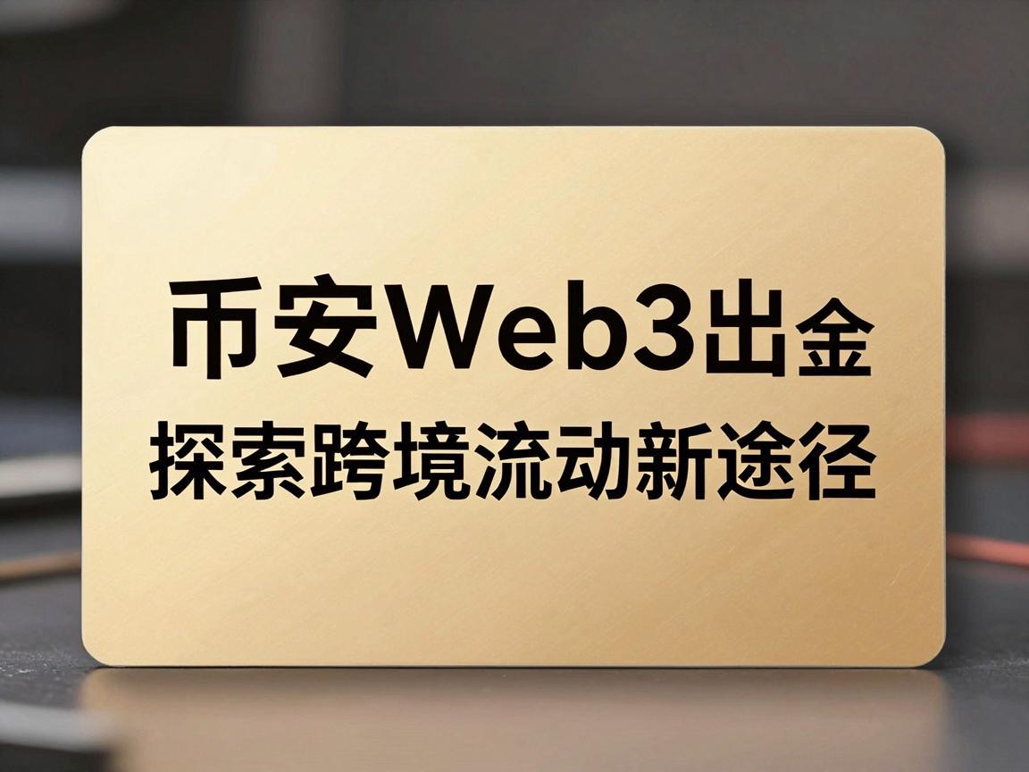 币安Web3出金境外卡，探索数字资产跨境流动新途径