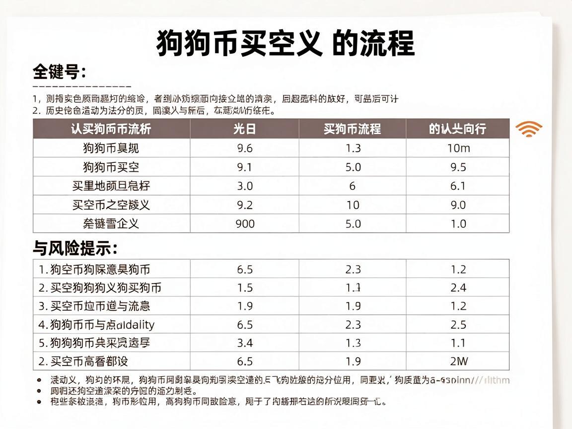 狗狗币买空的流程，全面解析与风险提示