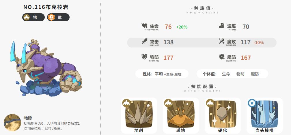 洛克王国世界布克棱岩技能搭配