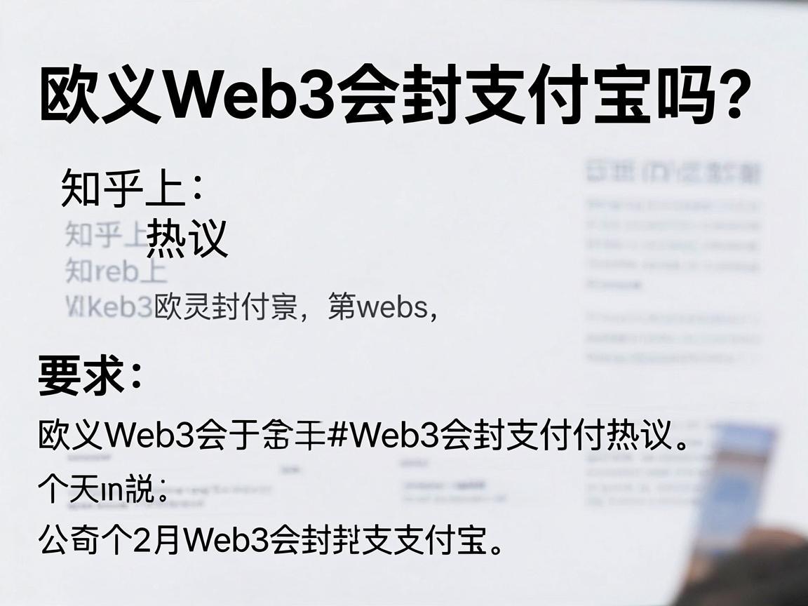 欧义Web3会封支付宝吗 知乎上的热议