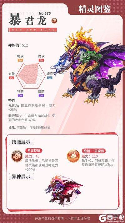 西普大陆骸骨龙精灵技能是什么
