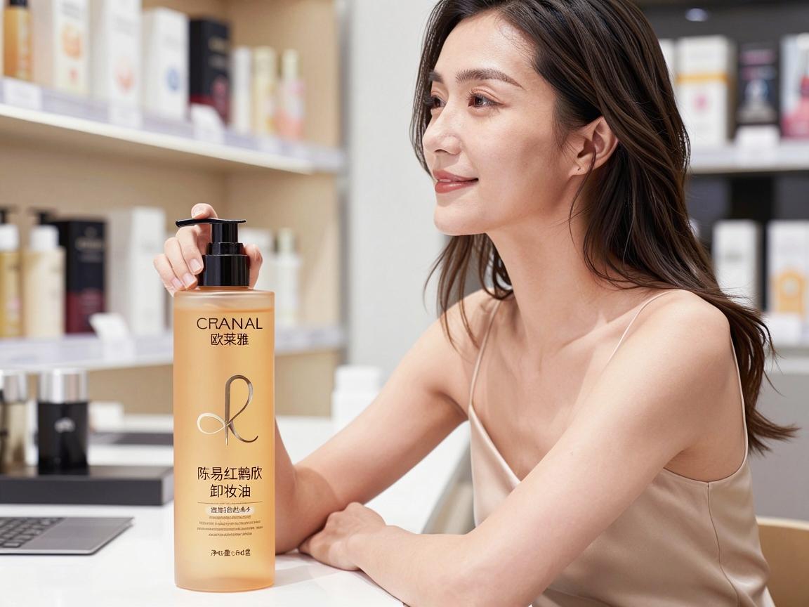 陈易红鹤欣欧莱雅卸妆油——肌肤的温柔呵护