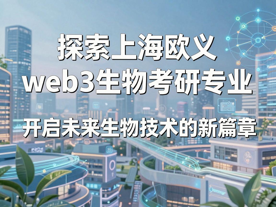 探索上海欧义web3生物考研专业——开启未来生物技术的新篇章