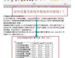 word表格框线怎么设置