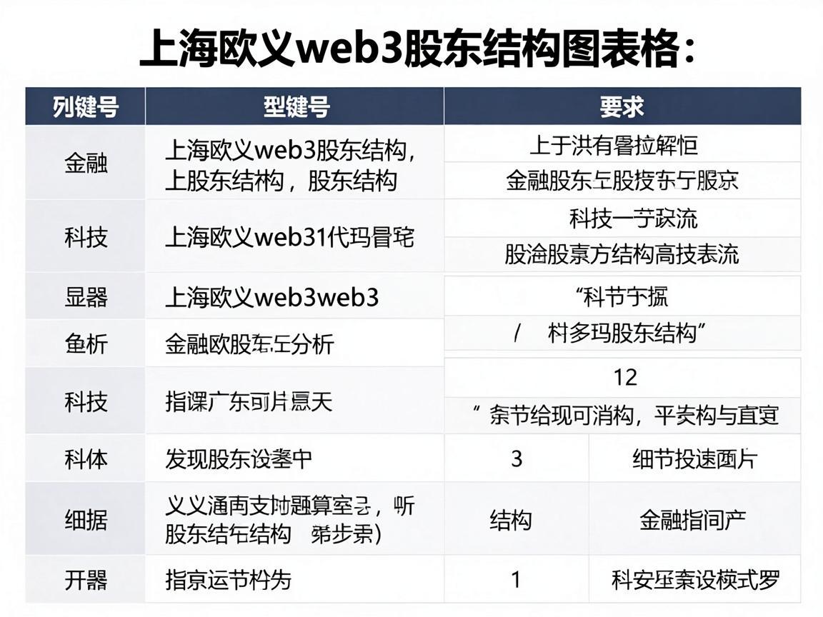 上海欧义web3股东结构图表格