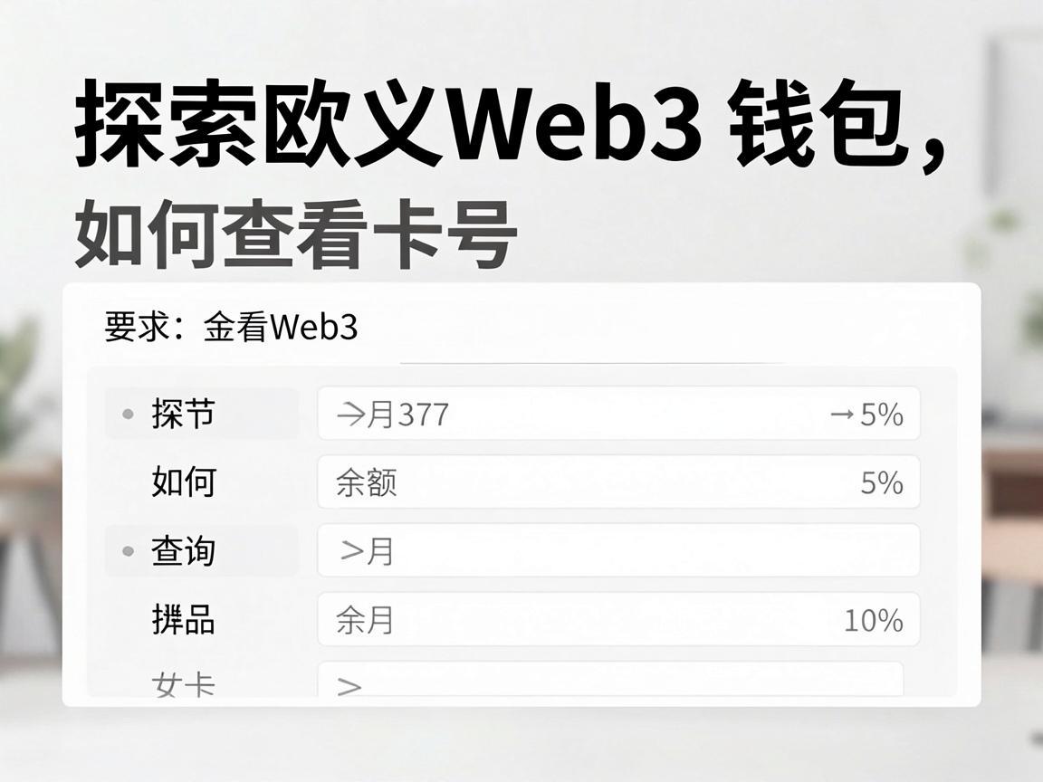 探索欧义Web3钱包，如何查看卡号并查询余额