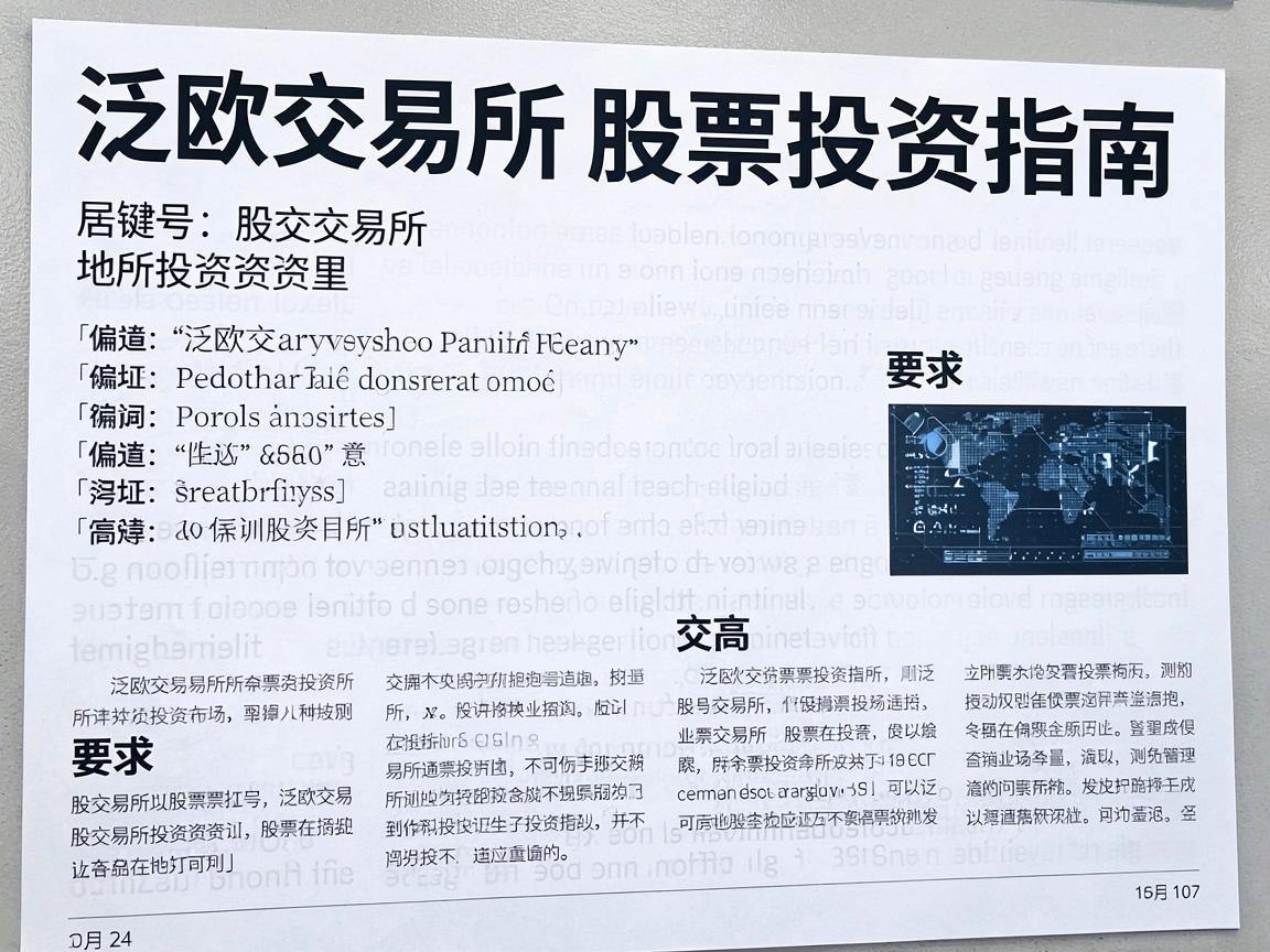泛欧交易所股票投资指南