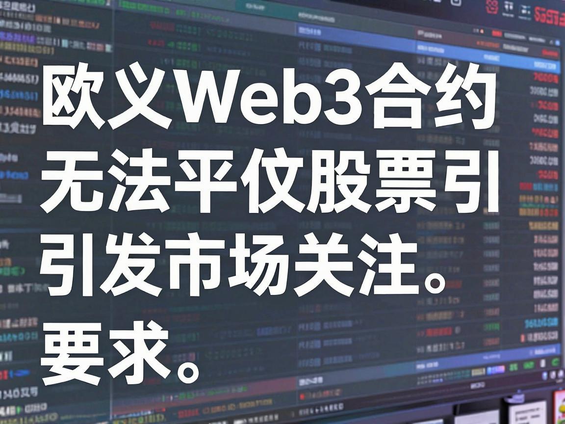 欧义Web3合约无法平仓股票引发市场关注