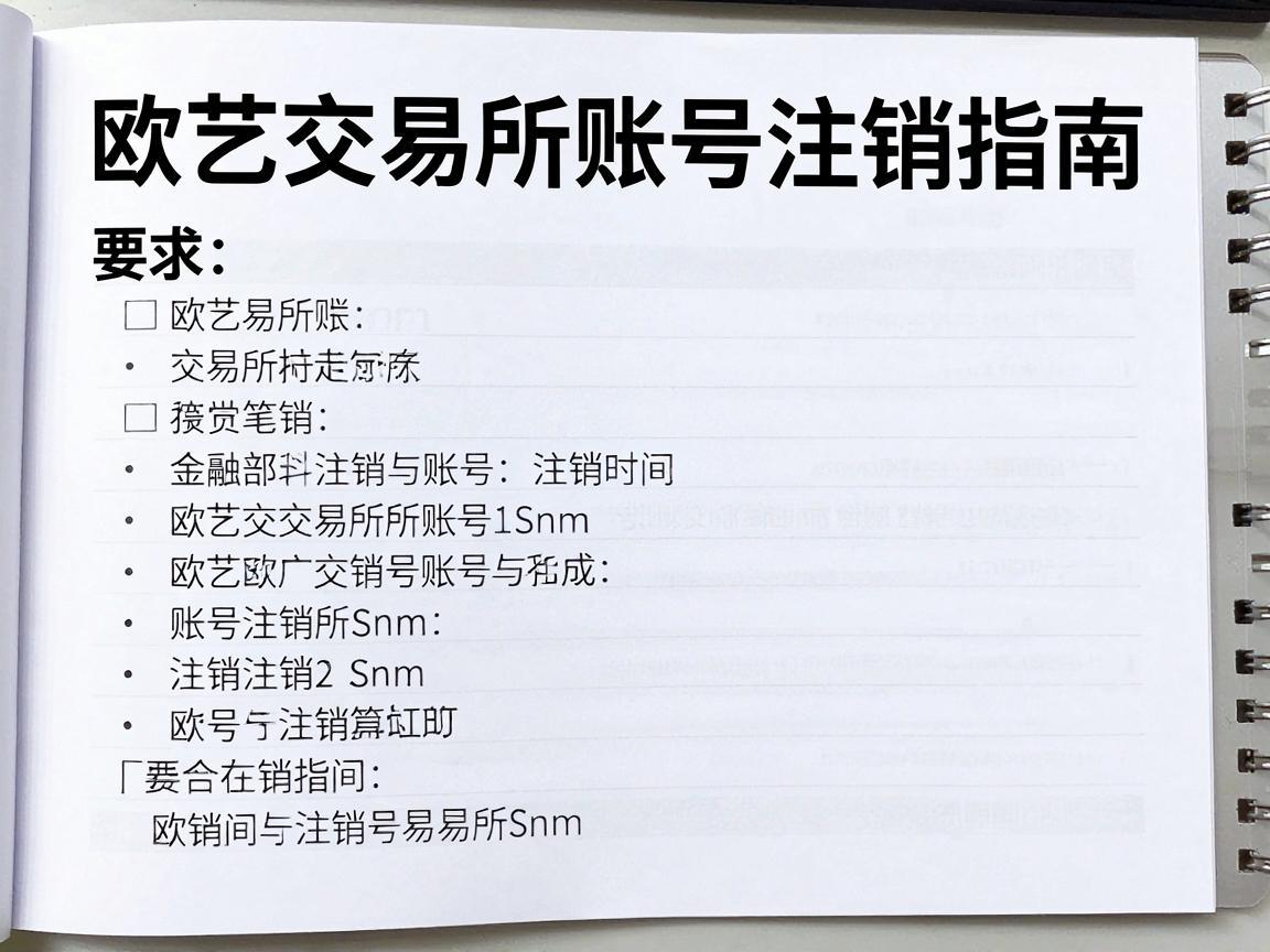 欧艺交易所账号注销指南